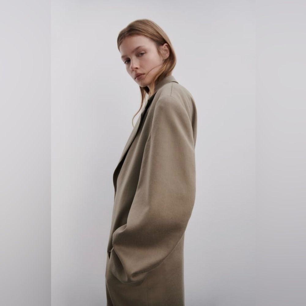 Zara ZW Collection Straight Cut Wool Coat, Limited Edition - Picture 2 of 12
